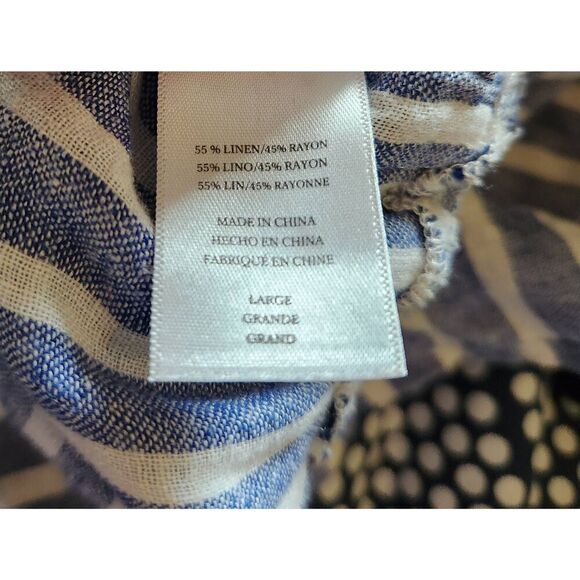 Rails Angelina Boracay Stripe Linen Dress Size Large - Picture 8 of 8